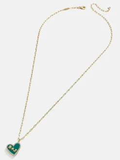 Reversible 18K Gold Vermeil Custom Heart Necklace - Gold/Pavé