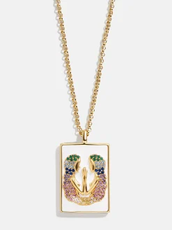 Reversible 18K Gold Vermeil Zodiac Pendant Necklace - Gemini