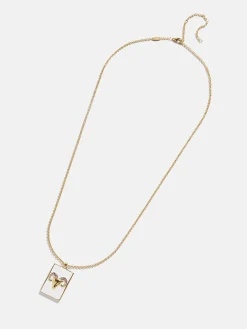 Reversible 18K Gold Vermeil Zodiac Pendant Necklace - Cancer