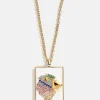 Reversible 18K Gold Vermeil Zodiac Pendant Necklace - Leo