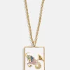 Reversible 18K Gold Vermeil Zodiac Pendant Necklace - Capricorn