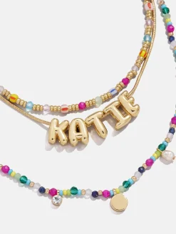 Rowan Semi-Precious Custom Layered Necklace - St. Tropez