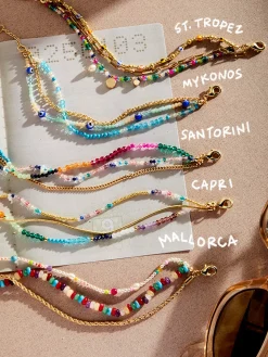 Rowan Semi-Precious Layered Bracelet - Santorini