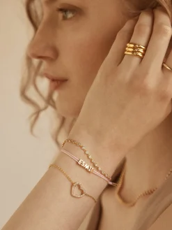 Sabrina 18K Gold Vermeil Motif Bracelet - Heart