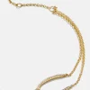 Sabrina 18K Gold Vermeil Motif Bracelet - Wishbone