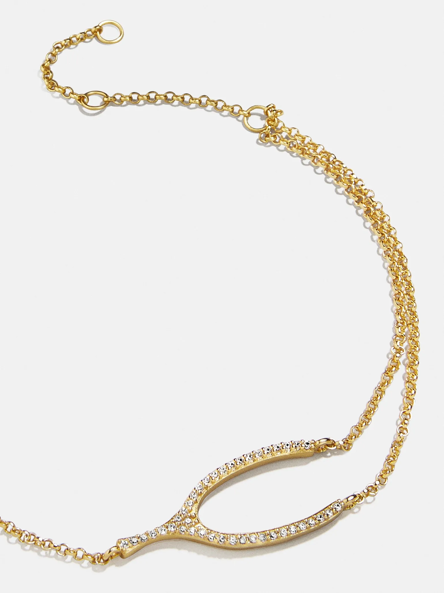 Sabrina 18K Gold Vermeil Motif Bracelet - Wishbone