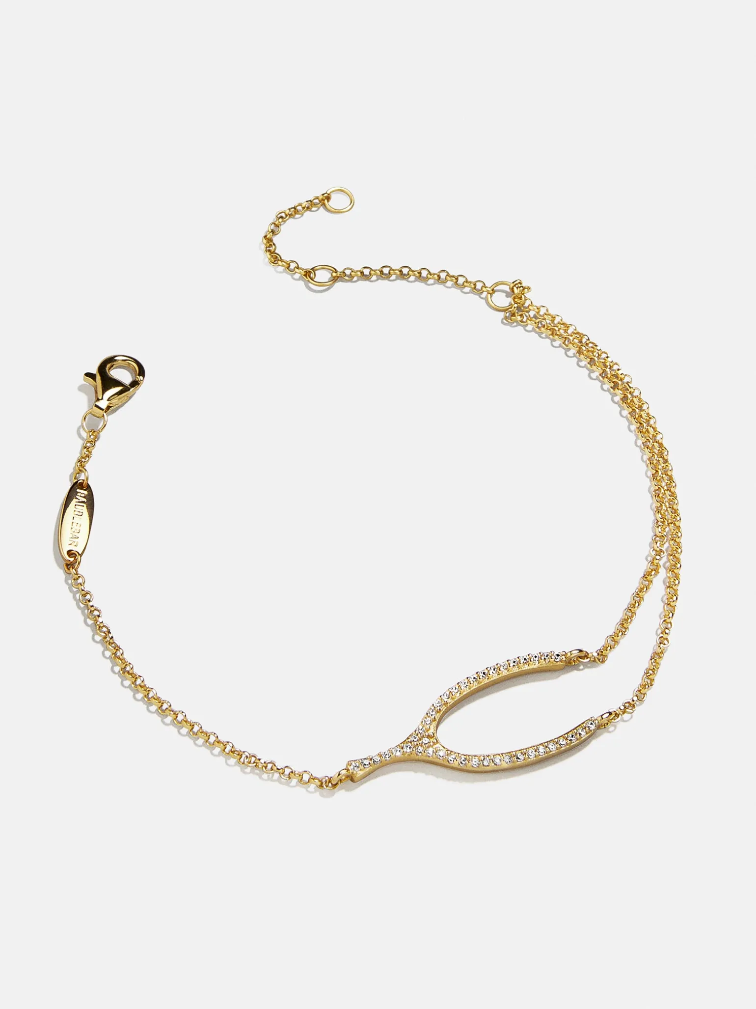 Sabrina 18K Gold Vermeil Motif Bracelet - Wishbone