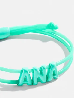 Say It All Custom Slider Bracelet - Turquoise