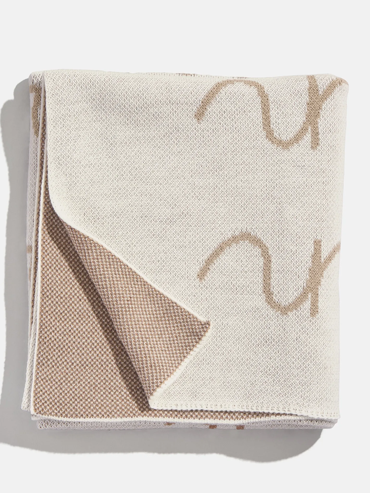 Script Ombre Name Custom Blanket - Beige/Brown