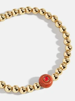 Semi-Precious Birthstone Pisa Bracelet - Garnet