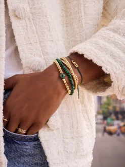 Semi-Precious Birthstone Pisa Bracelet - Garnet
