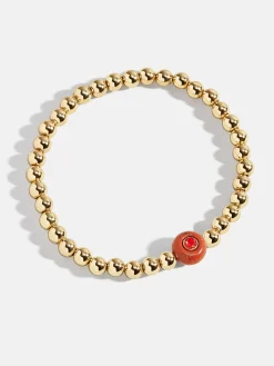 Semi-Precious Birthstone Pisa Bracelet - Garnet