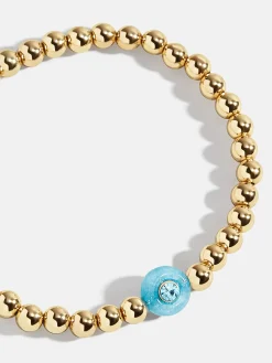 Semi-Precious Birthstone Pisa Bracelet - Aquamarine