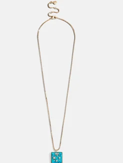 Semi-Precious Zodiac Pendant Necklace - Capricorn