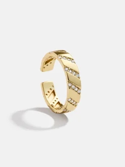 Shay 18K Gold Vermeil Ear Cuff - Gold/Pavé