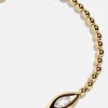 Silma 18K Gold Vermeil Evil Eye Bracelet - Gold/Pavé