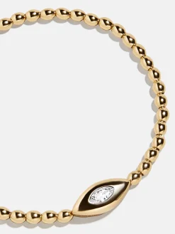 Silma 18K Gold Vermeil Evil Eye Bracelet - Gold/Pavé