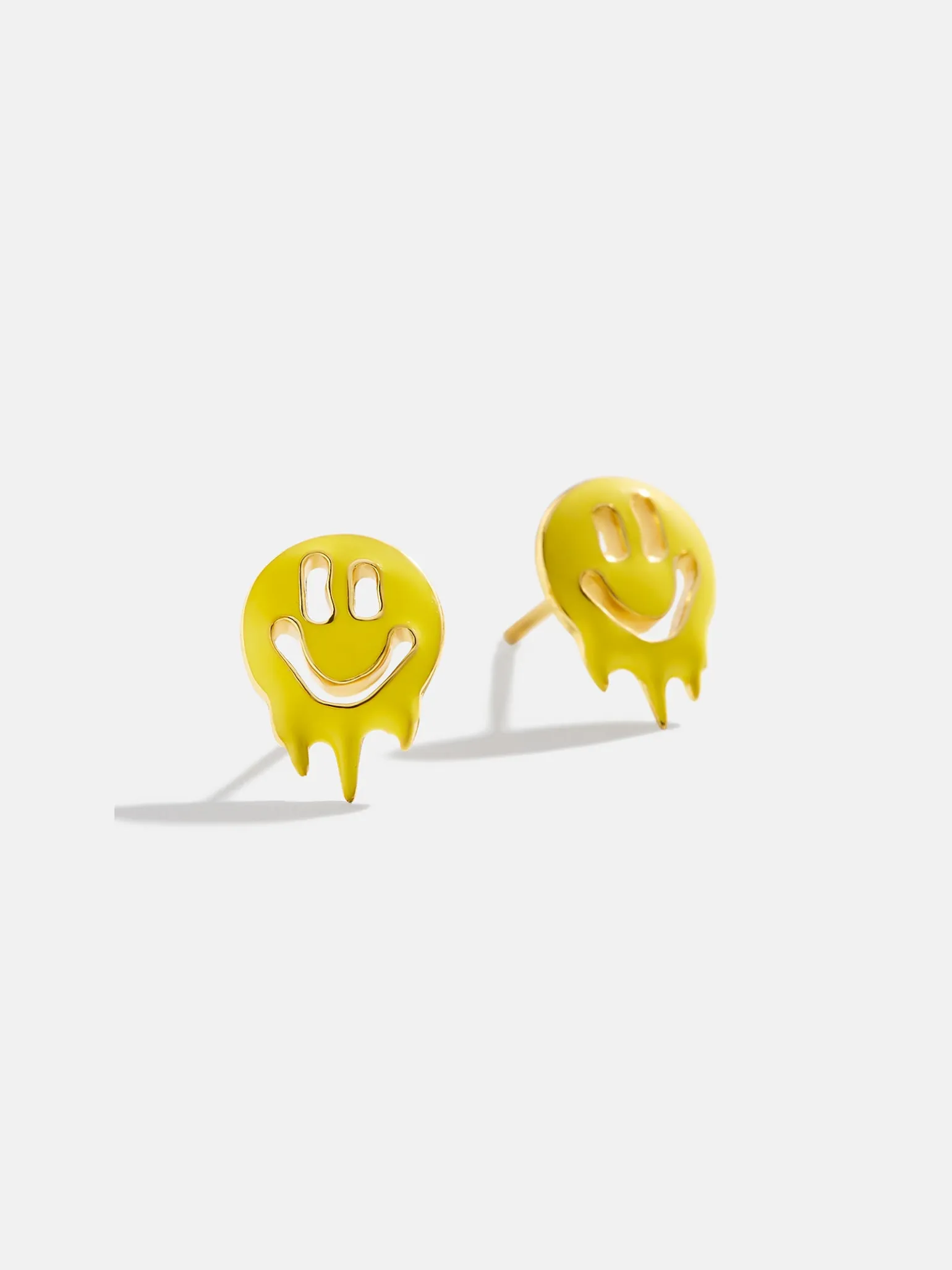 Smile Drip 18K Gold Vermeil Kids' Earrings - Smiley