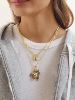STAR WARS™ GROGU™ Cluster Charm Necklace - Gold/Green