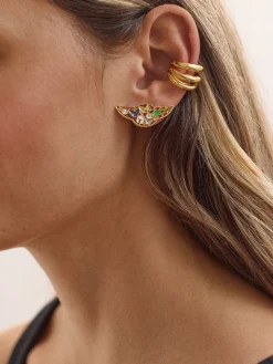 STAR WARS™ GROGU™ Cluster Earrings - Gold/Green