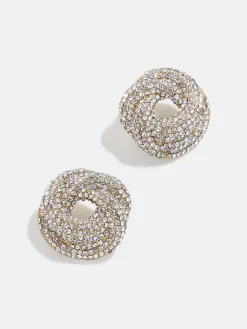 Susan Earrings - Gold/Pavé