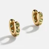 Sydney 18K Gold Vermeil Birthstone Earrings - Peridot