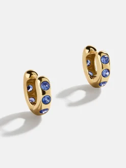 Sydney 18K Gold Vermeil Birthstone Earrings - Sapphire