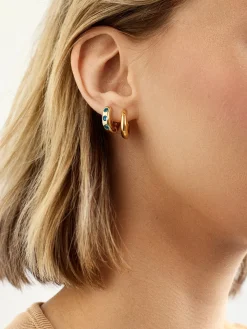 Sydney 18K Gold Vermeil Birthstone Earrings - Sapphire