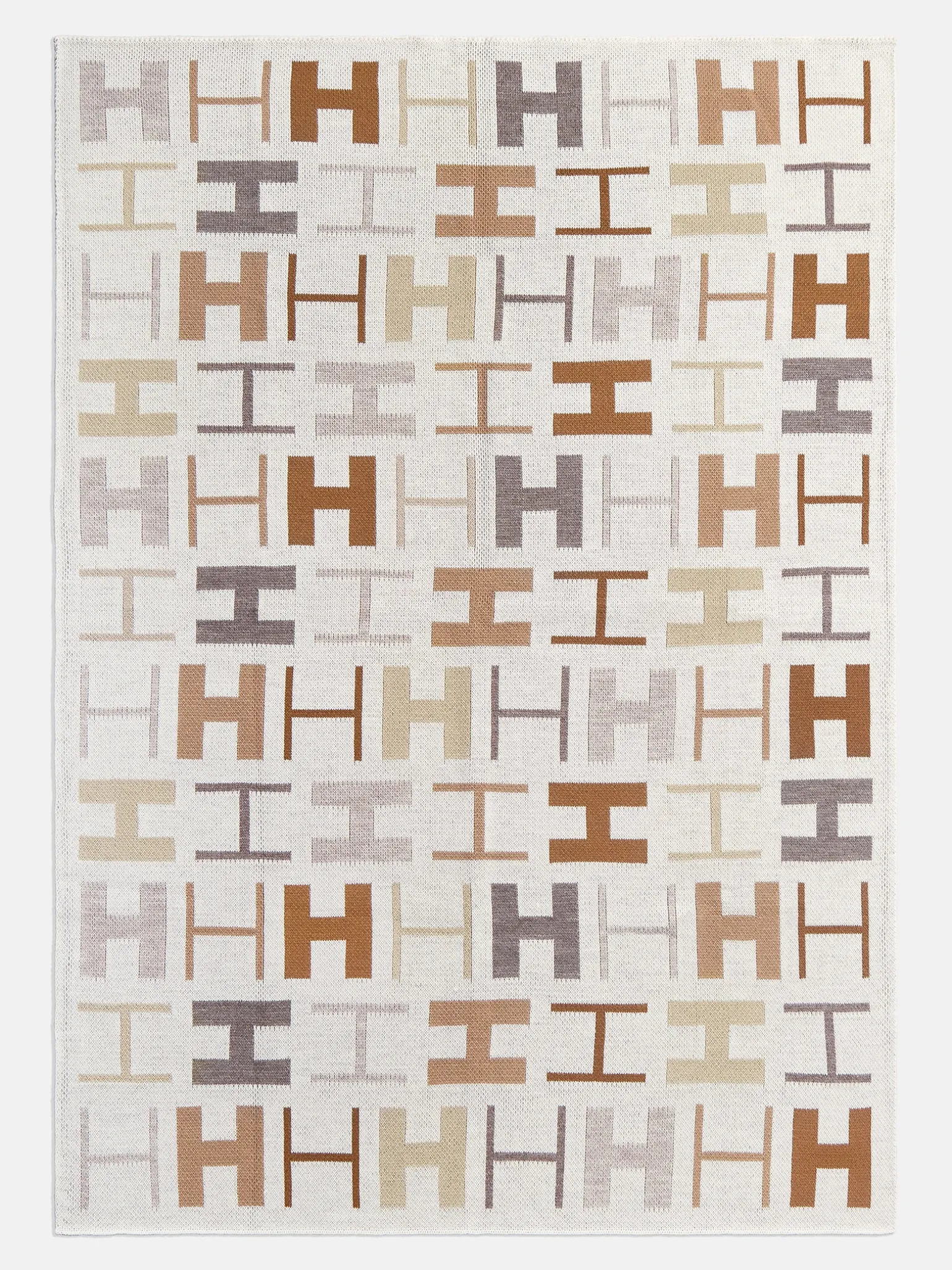 Upside Down & All Around Custom Blanket - White/Tan