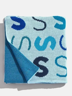 Upside Down & All Around Custom Blanket - Light Blue/Blue