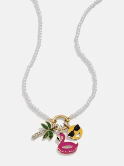 Vacation Mode Kids’ Charm Necklace - Palm Tree