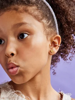 Whole Lotta Heart 18K Gold Vermeil Kids' Earrings - Heart