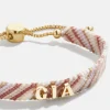 Woven Custom Friendship Bracelet - Pink Ombre Stripe