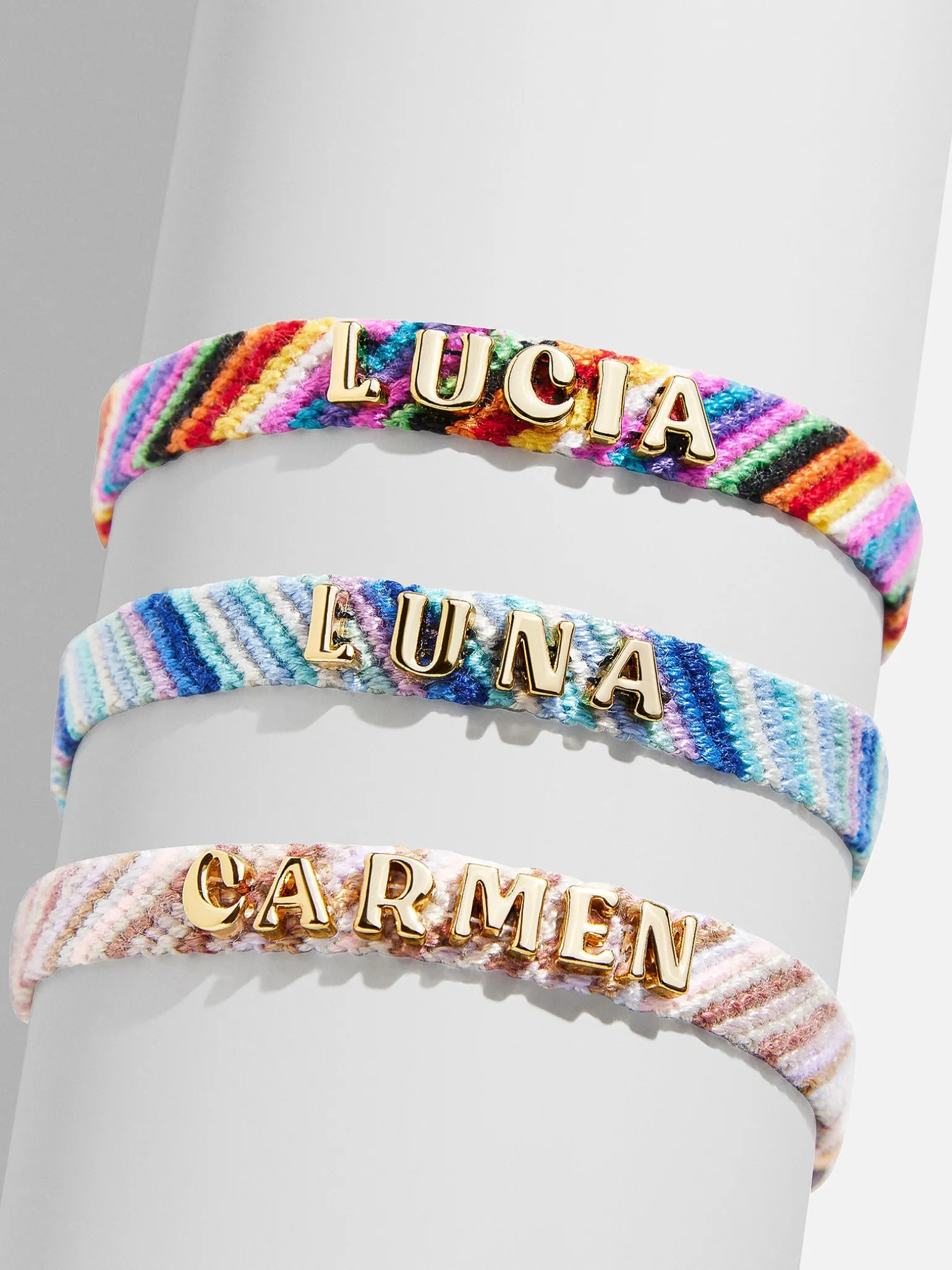 Woven Kids' Custom Friendship Bracelet - Multi Stripe