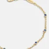 Yasmine 18K Gold Vermeil Birthstone Bracelet - Sapphire