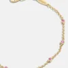 Yasmine 18K Gold Vermeil Birthstone Bracelet - Rose