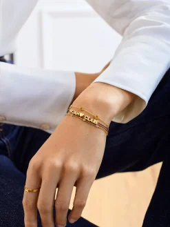 Yasmine 18K Gold Vermeil Birthstone Bracelet - Rose