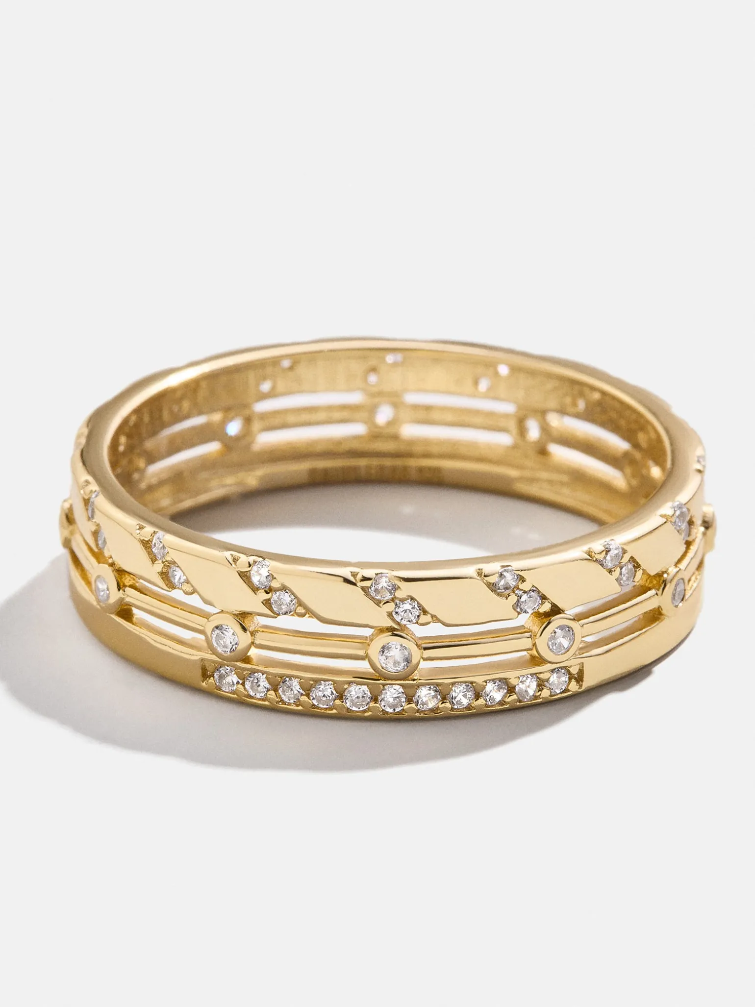 Zaria 18K Gold Vermeil Ring - Gold/Pavé