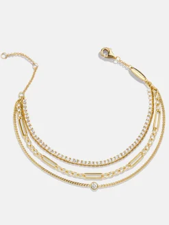Zora 18K Gold Vermeil Layered Bracelet - Zora 18K Gold Vermeil Layered Bracelet